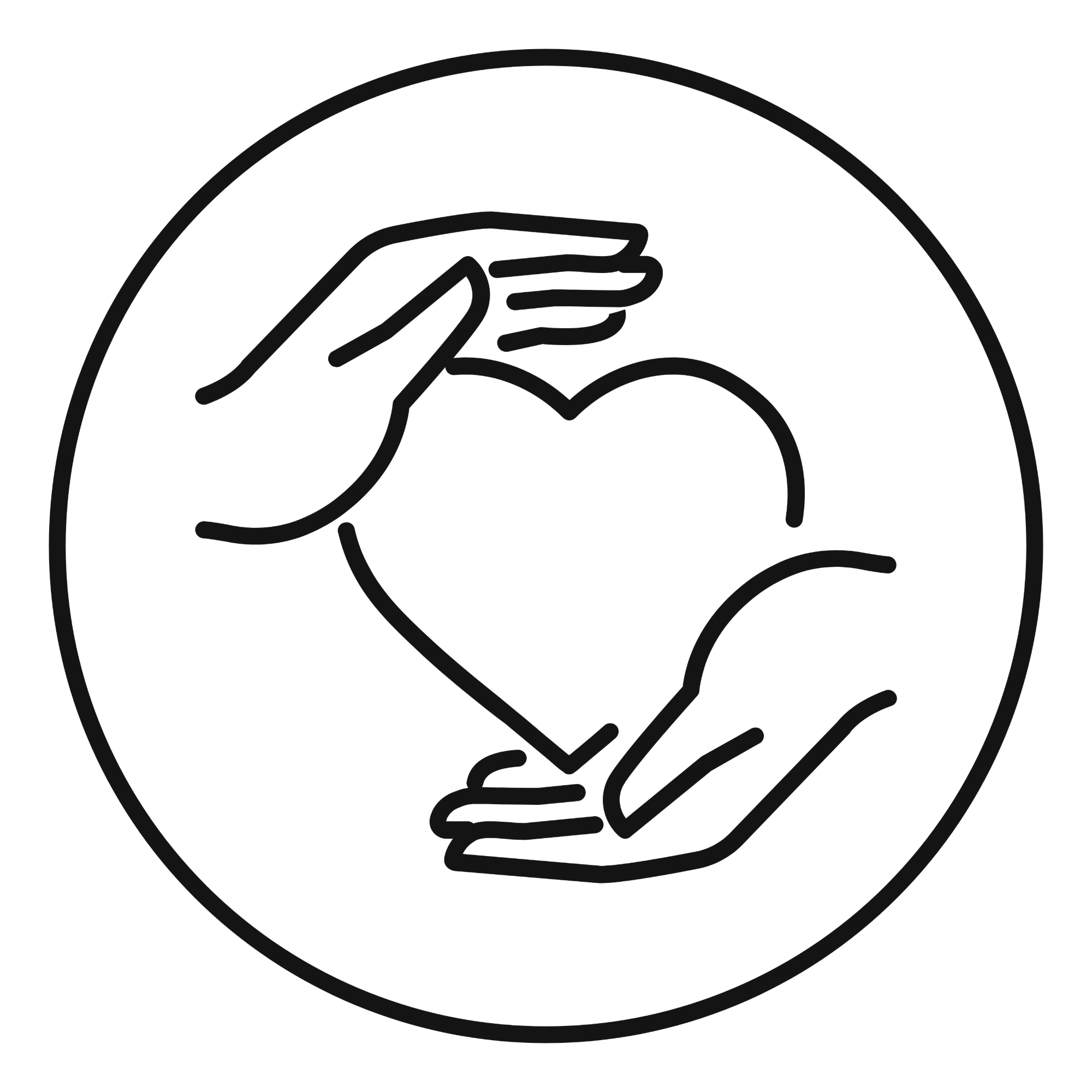 Logo Iz Ruke u Ruku, dvije ruke koje drže srce